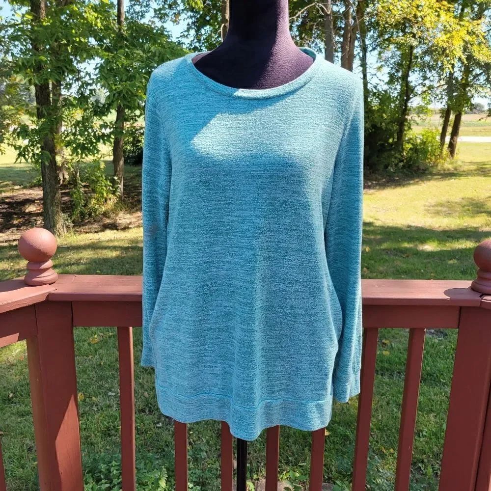 Xieerduo Women' Casual Sweatshirts Long Sleeve Oversized With Pocket Tunic Top S